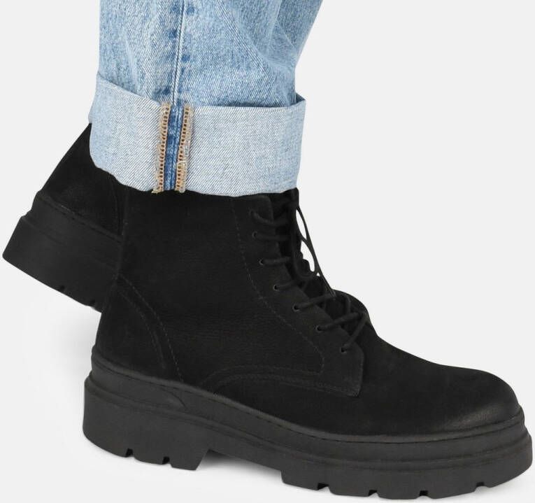 PS Poelman NICO Heren Hoge Veter Schoenen Zwart - Foto 7