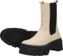 PS Poelman PS. POELMAN Chelsea boots Enkellaarsjes Hak beige - Thumbnail 4