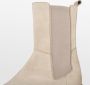PS Poelman Saturno Dames Leren Chelsea Enkellaarzen met Elastiek en Ritssluiting Beige Taupe - Thumbnail 5
