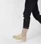 PS Poelman Saturno Dames Leren Chelsea Enkellaarzen met Elastiek en Ritssluiting Beige Taupe - Thumbnail 7