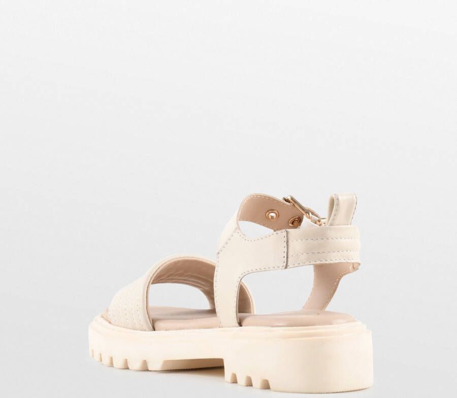 PS Poelman SATURNOS Dames Sandalen Crème - Foto 2