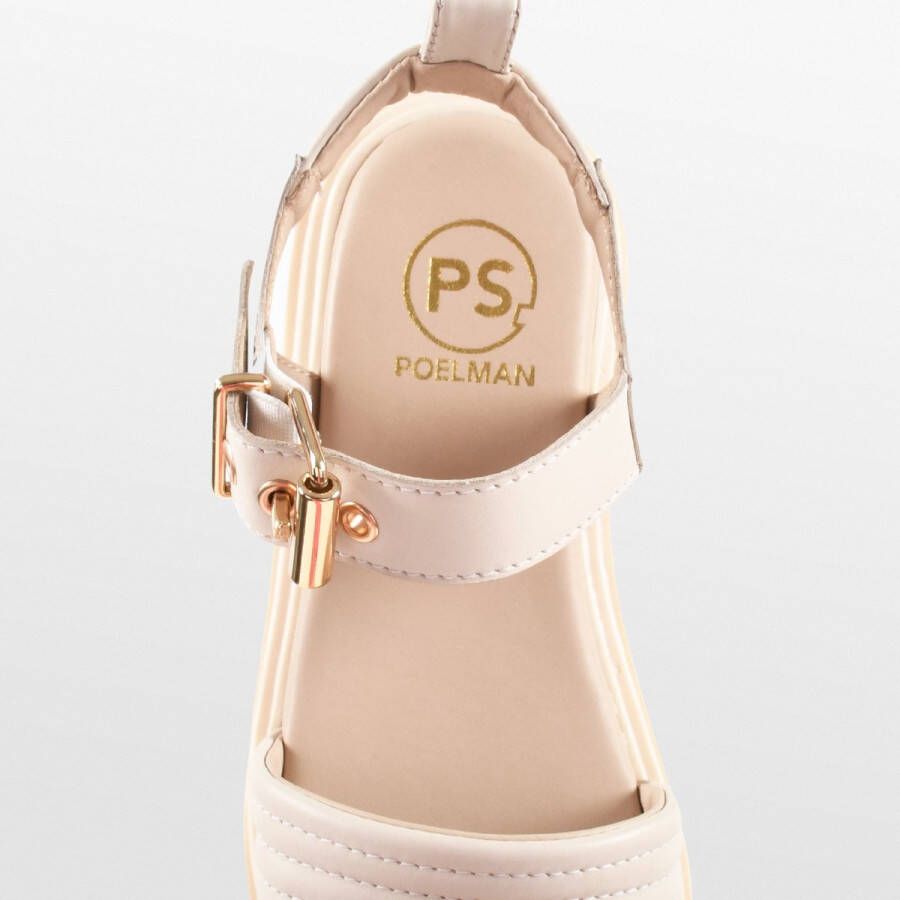 PS Poelman SATURNOS Dames Sandalen Crème