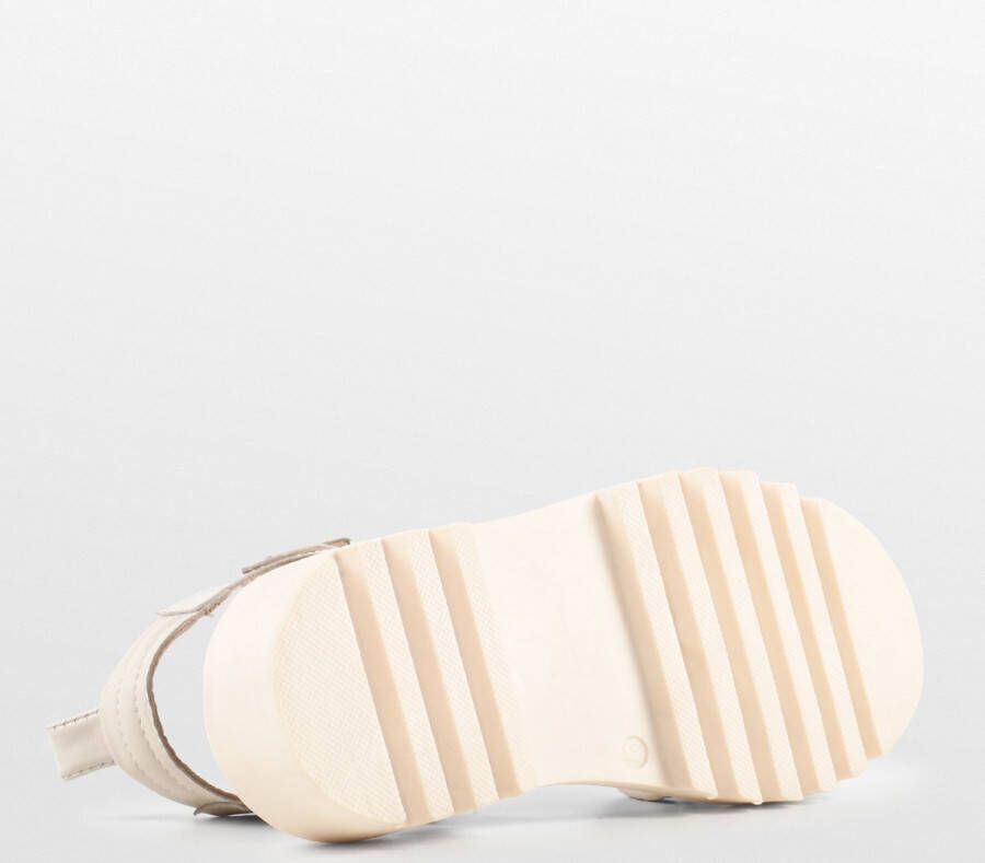 PS Poelman SATURNOS Dames Sandalen Crème - Foto 5