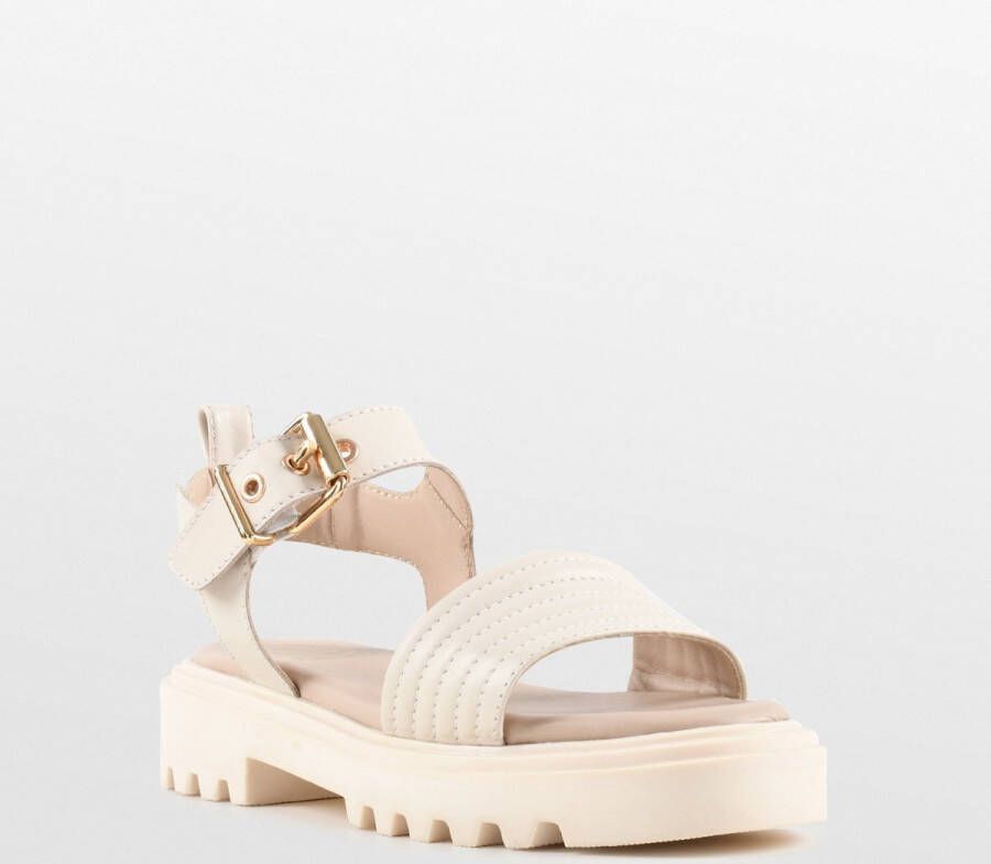 PS Poelman SATURNOS Dames Sandalen Crème - Foto 8