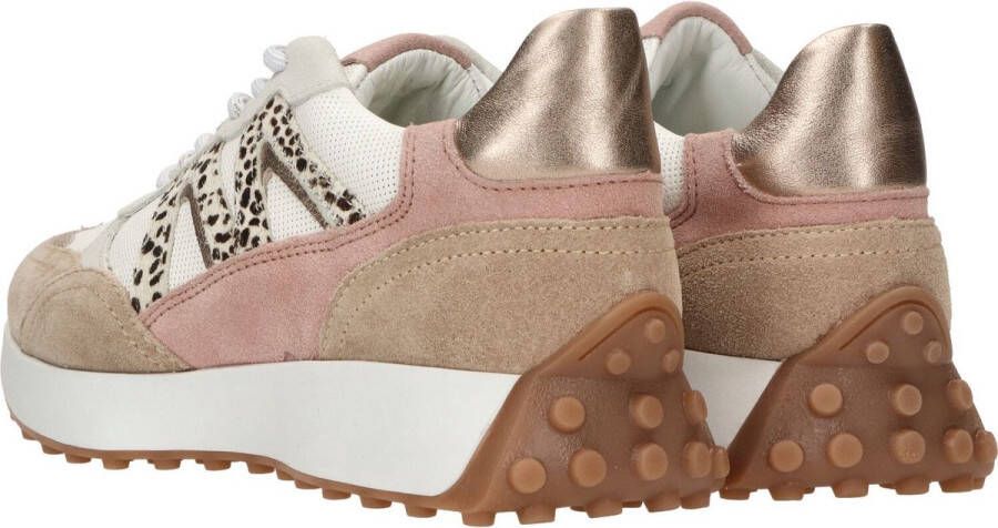 PS Poelman Sneaker Vrouwen Wit beige roze