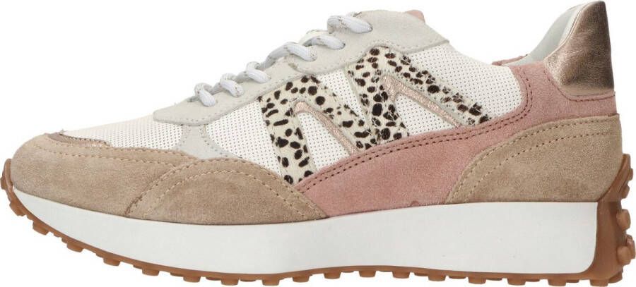 PS Poelman Sneaker Vrouwen Wit beige roze