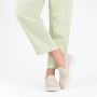 PS Poelman SOPHIE Dames Suède Nubuck Leren Chunky Loafers Mocassins Instappers Beige Nude - Thumbnail 2