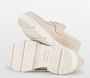 PS Poelman SOPHIE Dames Suède Nubuck Leren Chunky Loafers Mocassins Instappers Beige Nude - Thumbnail 3