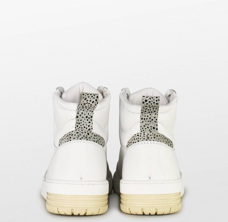 PS Poelman Teak hoge leren sneakers wit - Foto 2