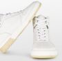 PS Poelman Teak hoge leren sneakers wit - Thumbnail 6
