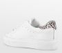 PS Poelman TITULAR Dames Casual Leren Tennis Sneaker met Dalmatiër Print Wit - Thumbnail 4