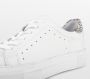 PS Poelman TITULAR Dames Casual Leren Tennis Sneaker met Dalmatiër Print Wit - Thumbnail 5