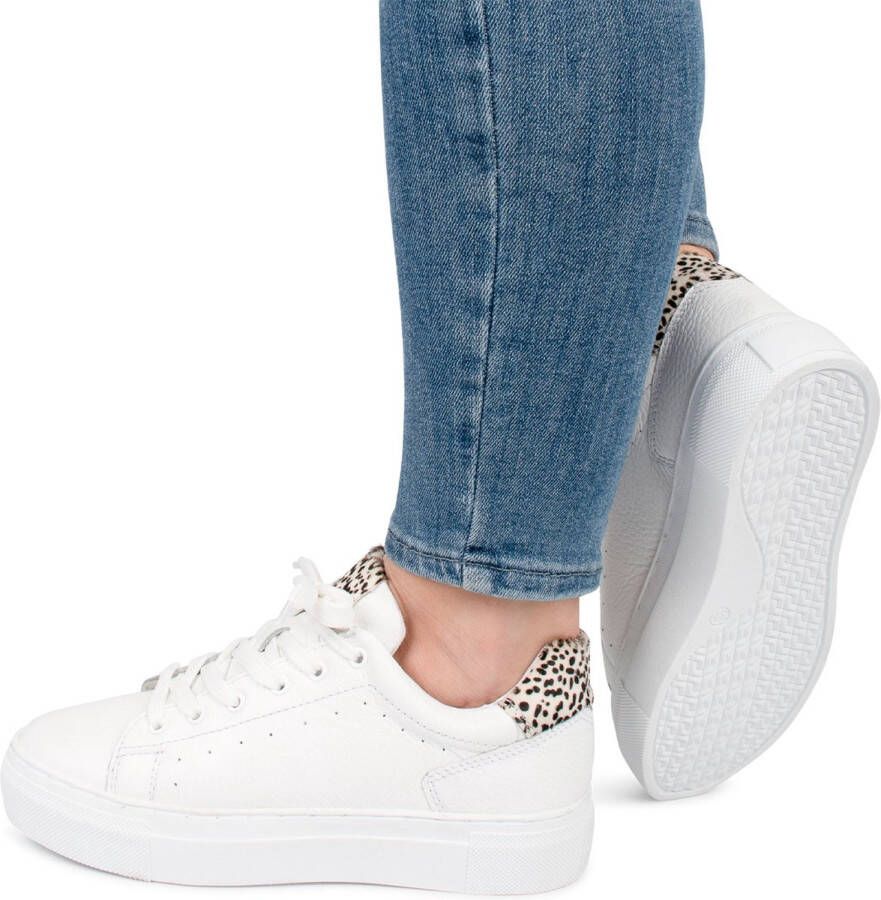 PS Poelman TITULAR Dames Sneakers Wit met combinatie
