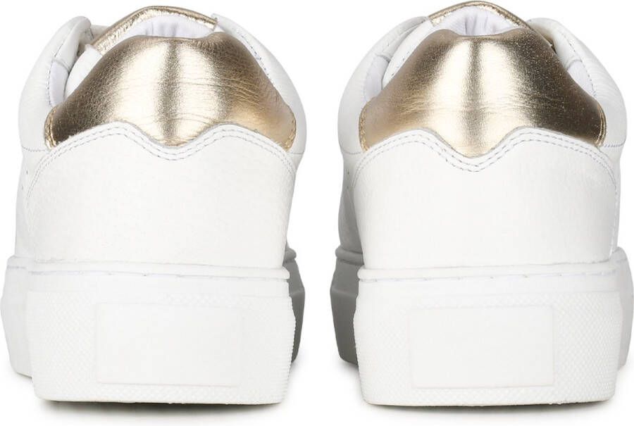 PS Poelman TITULAR Dames Sneakers Wit met goud combinatie