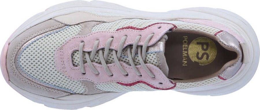 PS Poelman TOKIO Dames Sneakers Beige Multi