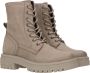 Poelman Beige Leren Veterschoenen Beige Dames - Thumbnail 7