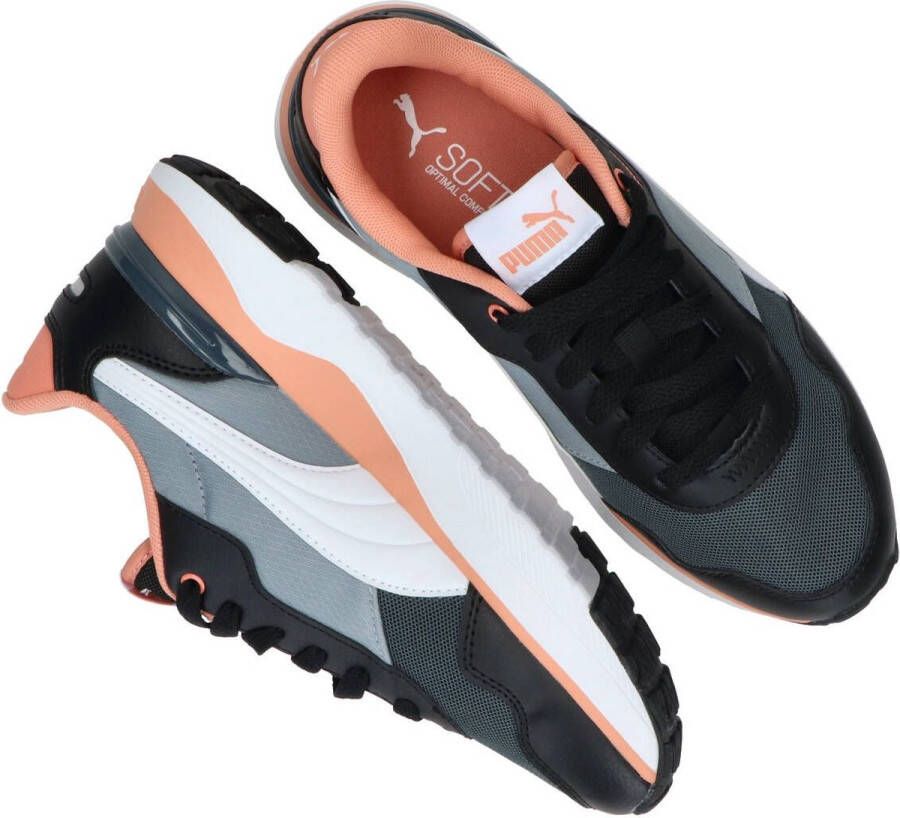 PUMA 382048 R78 Voyage JR Sneaker Meisjes Zwart grijs roze