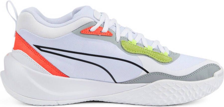 PUMA Basketball Shoes for Adults Playmaker Pro White Unisex