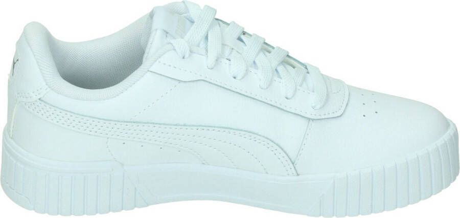PUMA Carina 2 0 Jr Meisjes Sneakers Wit Zilver