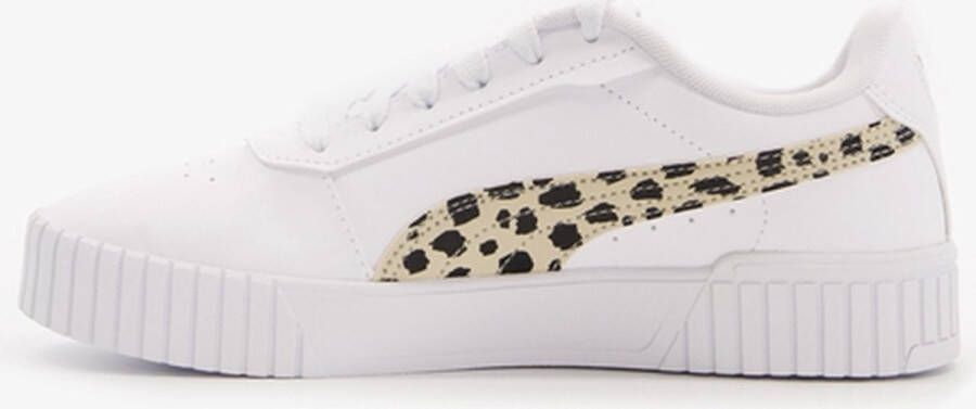 PUMA Carina 2.0 Animal Jr Dames Sneakers White Granola Black Gold