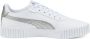 PUMA Carina 2.0 Distressed Sneakers White Silver Dames - Thumbnail 3
