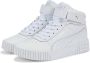 PUMA Carina 2.0 Mid Jr Meisjes Sneakers White- Silver - Thumbnail 4
