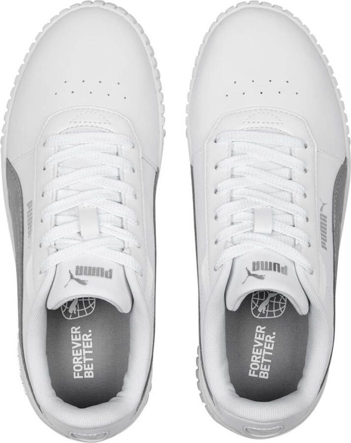 PUMA Carina 2.0 Space Met Dames Sneakers White MatteSilver Silver - Foto 4