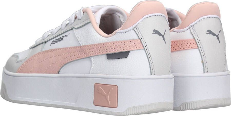 PUMA Carina Street Dames Sneakers Wit Lichtroze