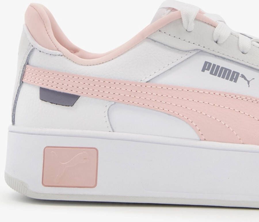 PUMA Carina Street Dames Sneakers Wit Lichtroze