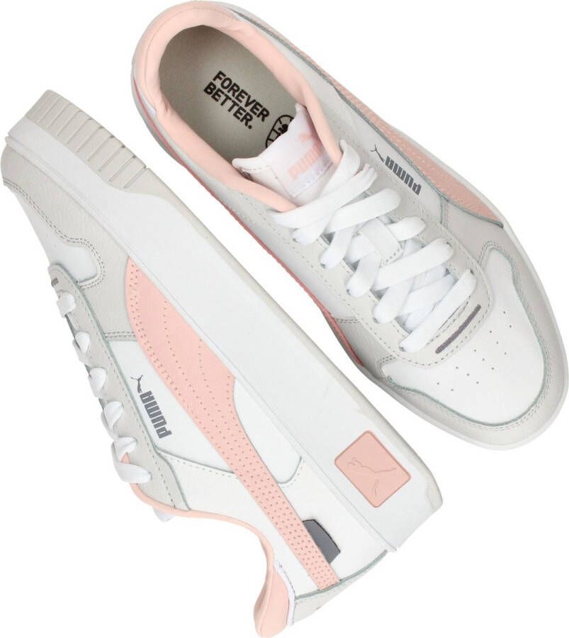 PUMA Carina Street Dames Sneakers Wit Lichtroze