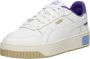 PUMA Carina Street Sportschoen Dames Wit blauw - Thumbnail 5