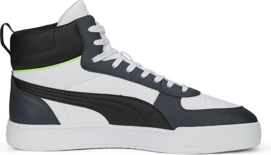 PUMA Caven Mid Unisex Sneakers White Black StrongGray FizzyLime