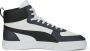 PUMA Caven Mid Unisex Sneakers White Black StrongGray FizzyLime - Thumbnail 4