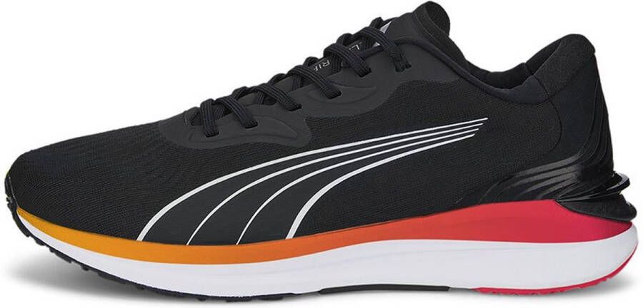 PUMA Electrify Nitro 2 Hardloopschoenen Black Metallic Silver Sunset Glow Heren
