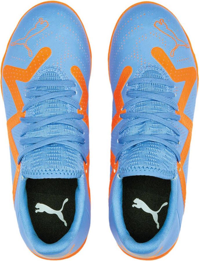 PUMA Future Play Zaalvoetbalschoenen (IN) Kids Blauw Oranje Wit - Foto 4