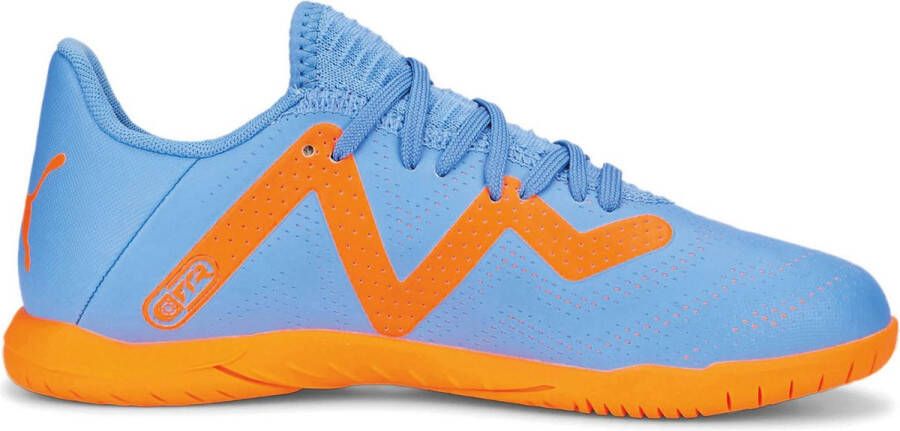 PUMA Future Play Zaalvoetbalschoenen (IN) Kids Blauw Oranje Wit - Foto 6
