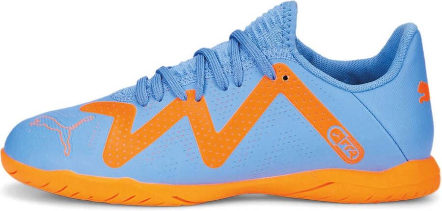 PUMA Future Play Zaalvoetbalschoenen (IN) Kids Blauw Oranje Wit - Foto 8