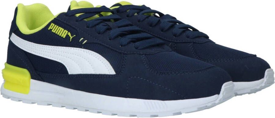 Puma Stijlvolle blauwe sneaker met gele en witte accenten Blauw Dames - Foto 11