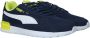 Puma Stijlvolle blauwe sneaker met gele en witte accenten Blauw Dames - Thumbnail 11