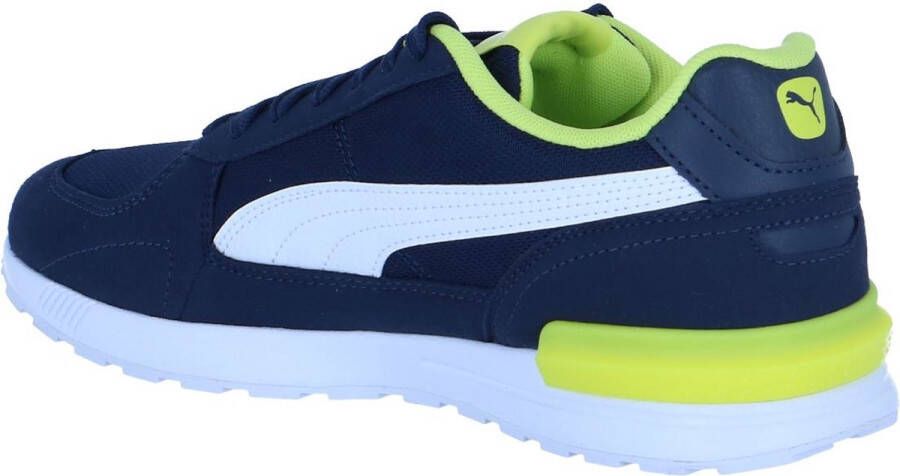 Puma Stijlvolle blauwe sneaker met gele en witte accenten Blauw Dames - Foto 8