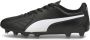 PUMA King Hero 21 Gras Voetbalschoenen (FG) Zwart Wit - Thumbnail 9