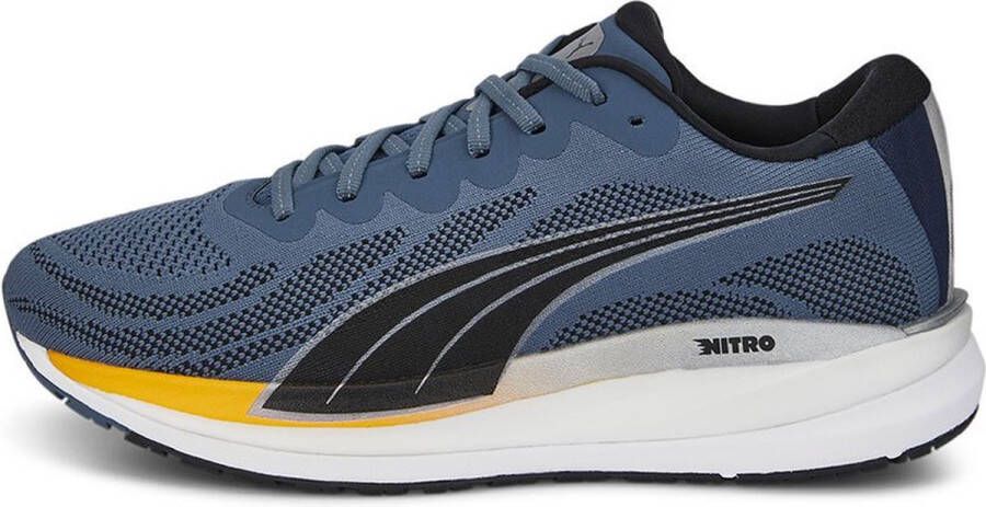 PUMA Magnify Nitro Knit Hardloopschoenen Evening Sky Sun Stream Heren