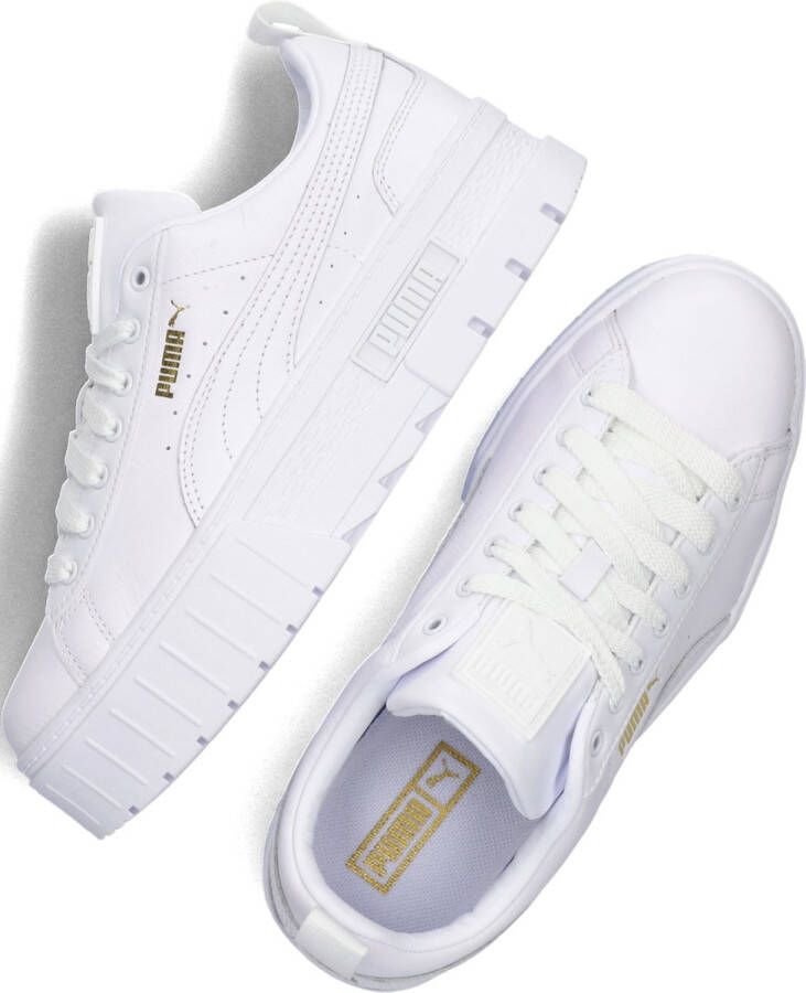 PUMA Mayze Classic Wn's Lage sneakers Leren Sneaker Dames Wit