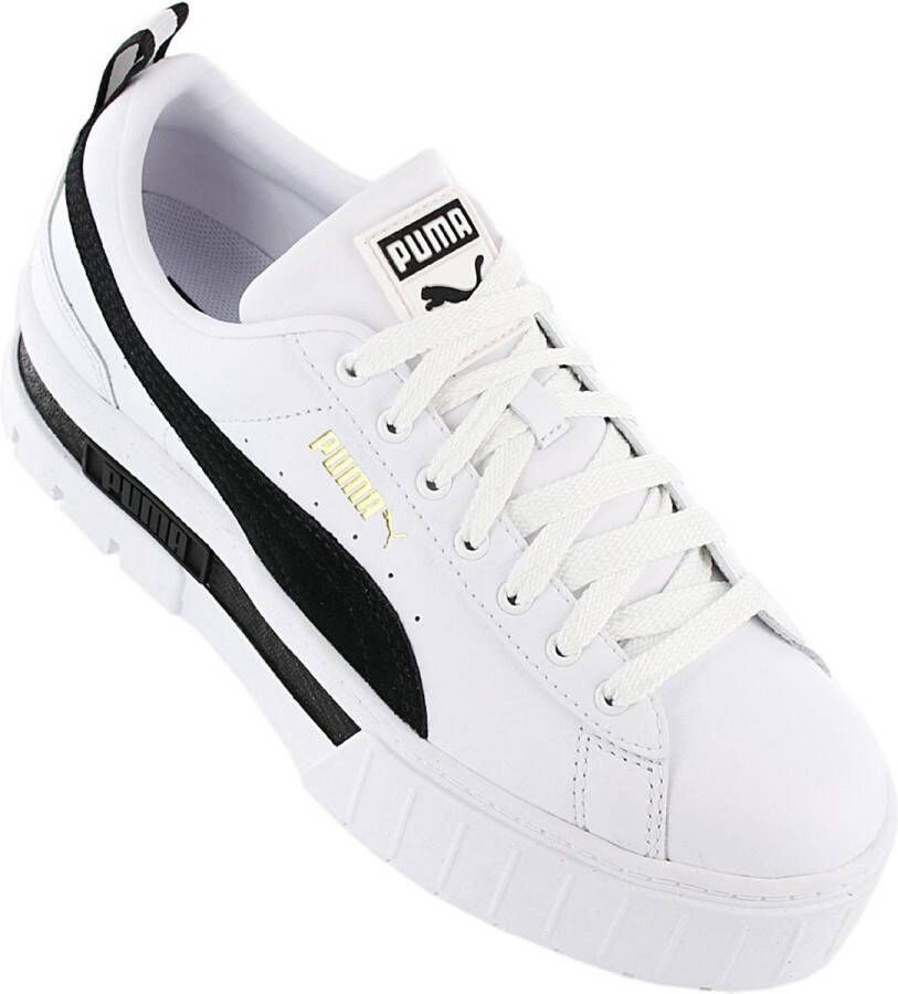 Puma Mayze Lth Wn's Fashion sneakers Schoenen white black maat: 37.5 beschikbare maaten:36 37.5 38.5 40.5 41 42 - Foto 2
