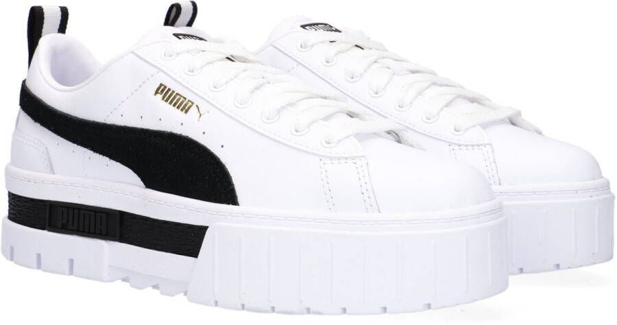 PUMA Mayze Lth Wn Lage sneakers Leren Sneaker Dames Wit