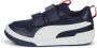 PUMA Multiflex Mesh PS Hardloopschoenen Peacoat White Kinderen - Thumbnail 4