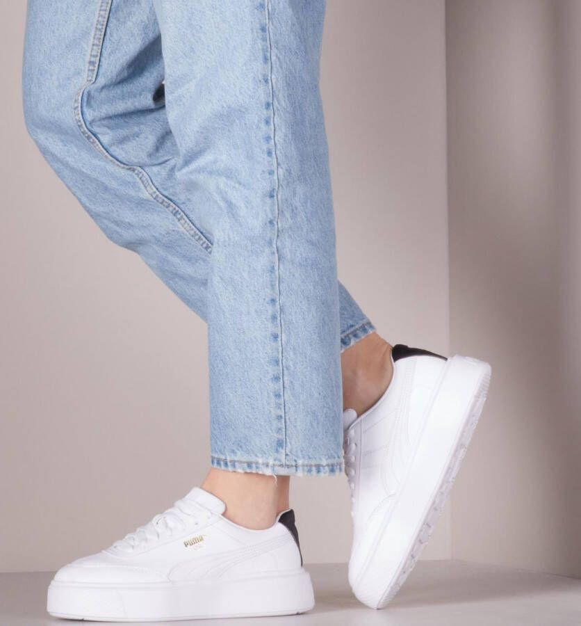 PUMA Oslo Maja Metal Wn's Lage sneakers Leren Sneaker Dames Wit