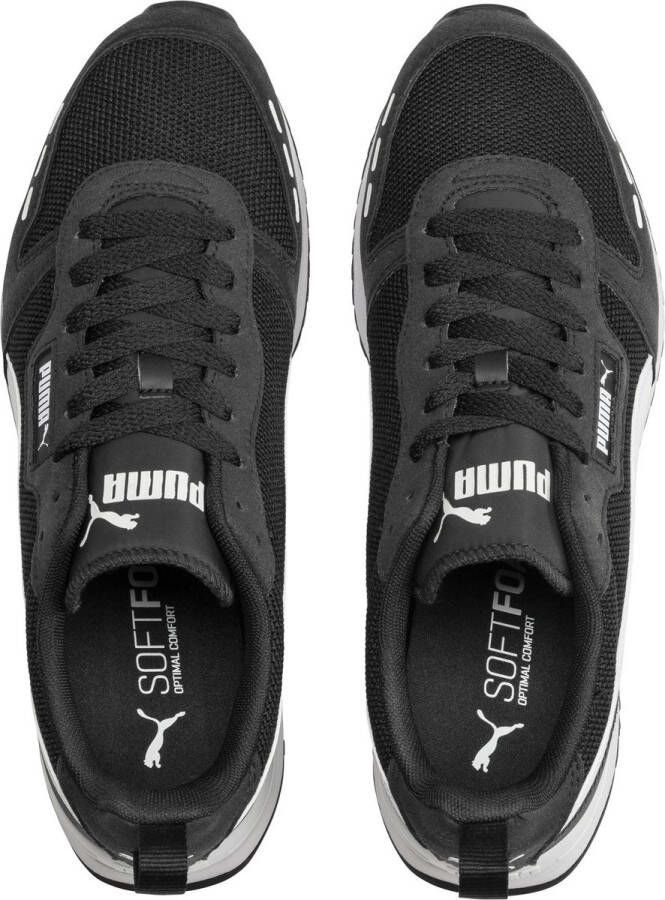 PUMA R78 Heren Sneakers Black- White