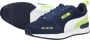 Puma R78 Runner sneakers donkerblauw groen wit - Thumbnail 9