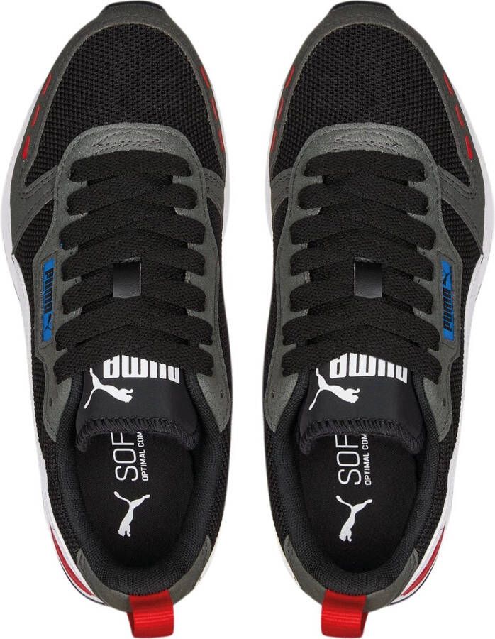 PUMA R78 sneakers zwart Textiel